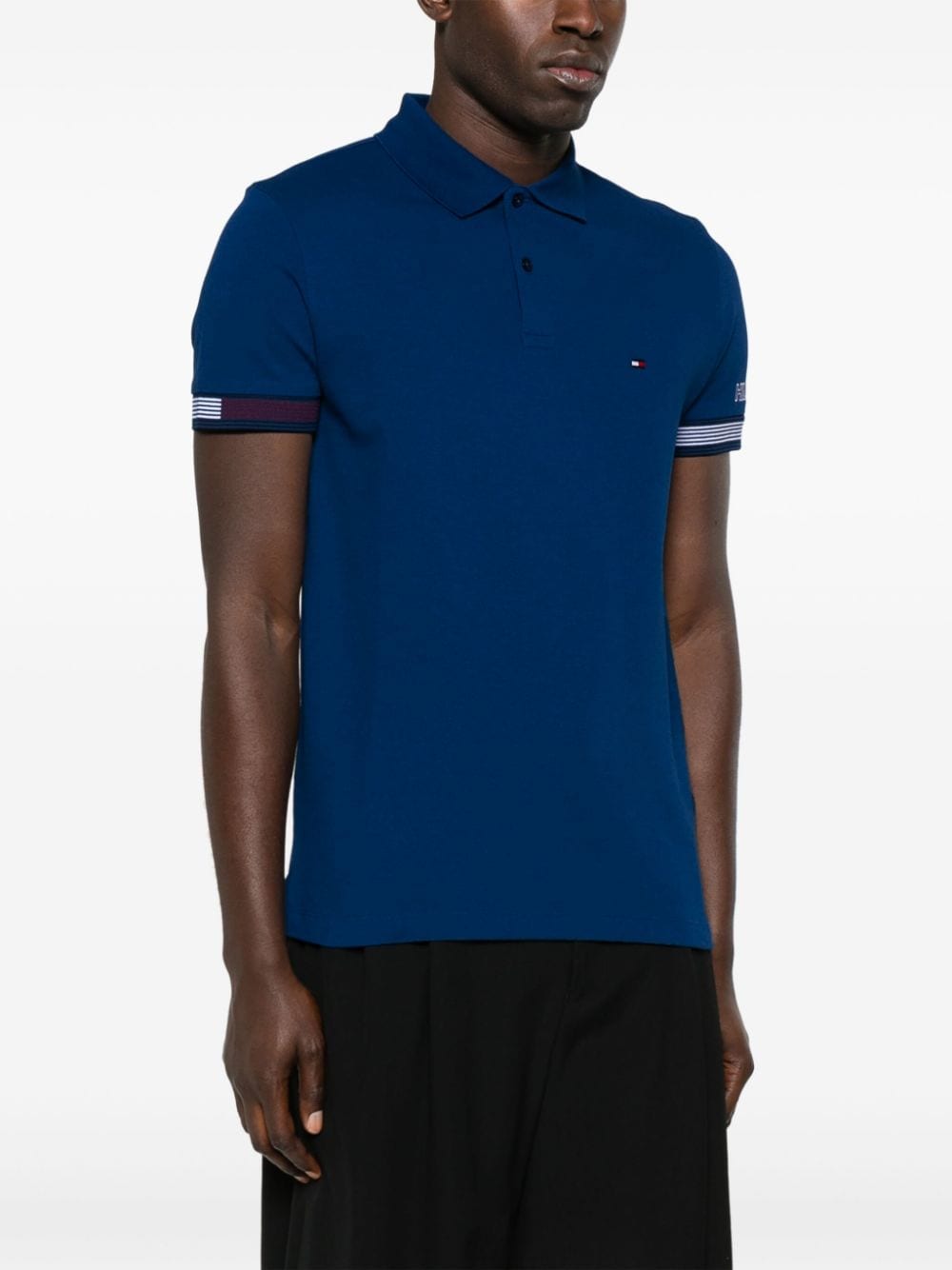 Tommy Hilfiger embroidered-logo piqué polo shirt - Image 3