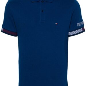 Tommy Hilfiger embroidered-logo piqué polo shirt