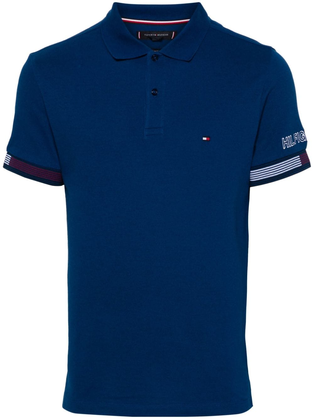 Tommy Hilfiger embroidered-logo piqué polo shirt