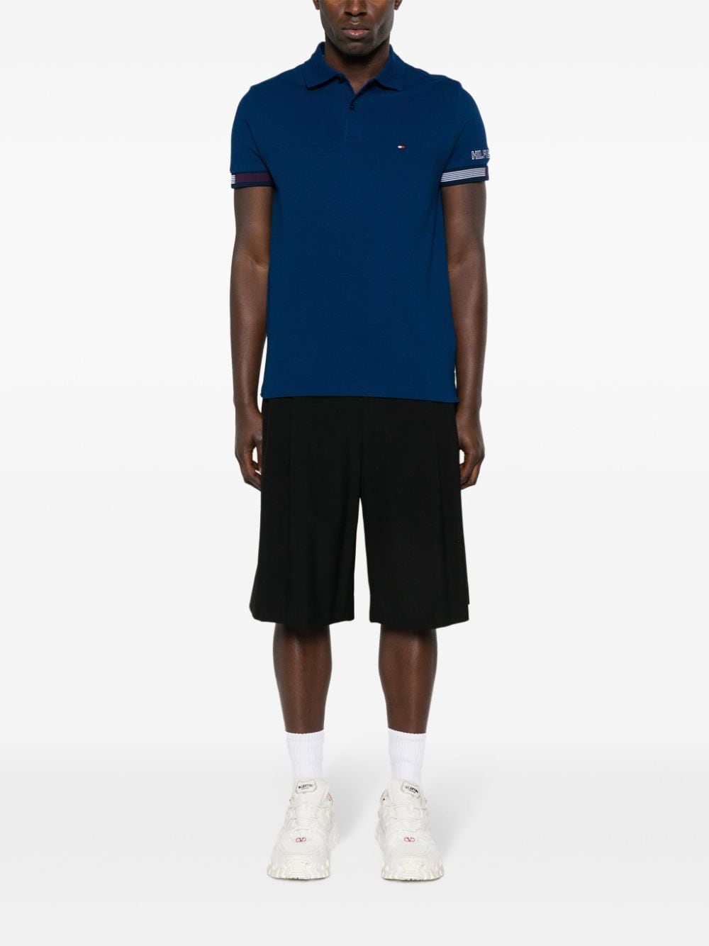 Tommy Hilfiger embroidered-logo piqué polo shirt - Image 2