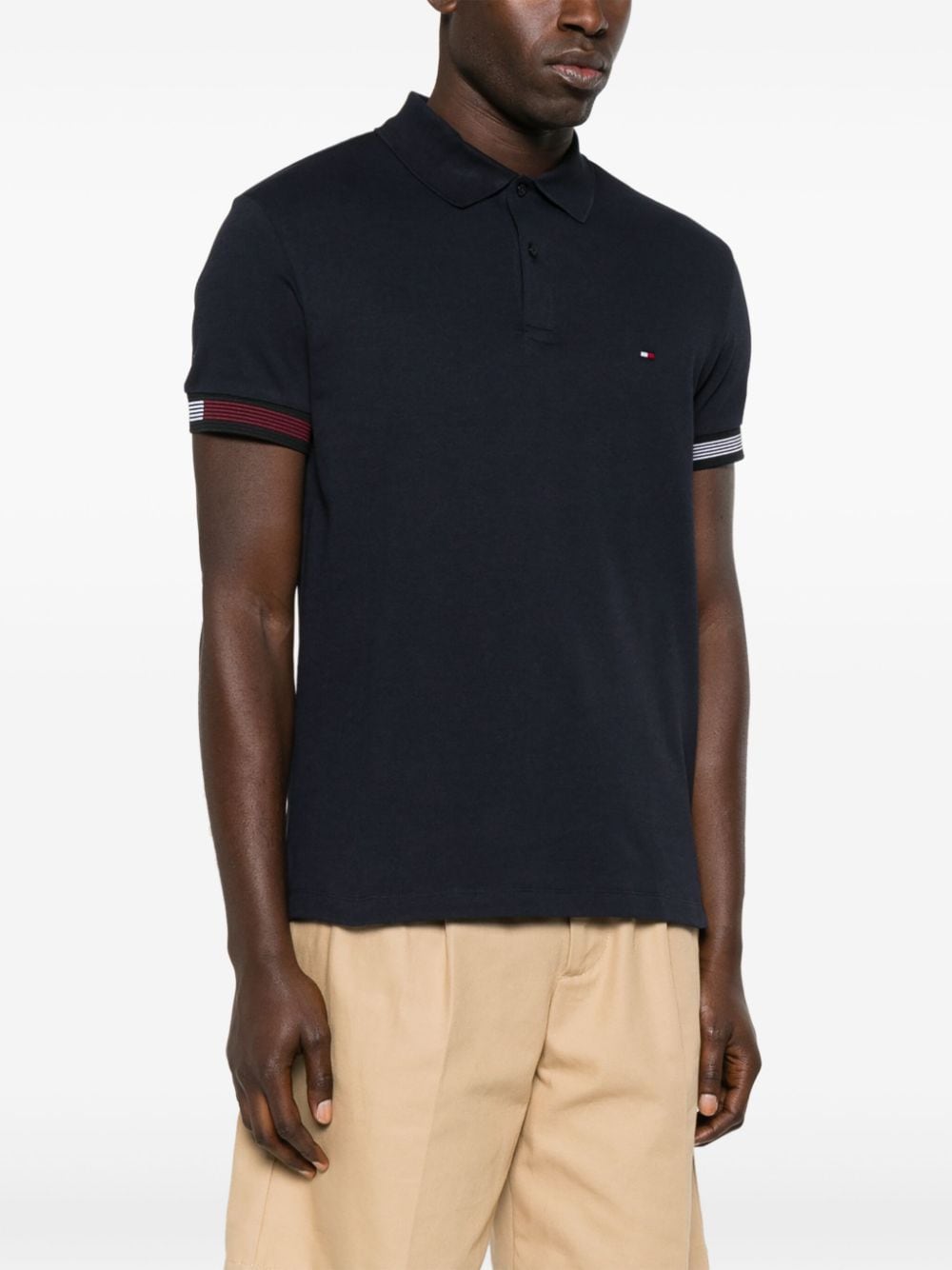 Tommy Hilfiger embroidered-logo piqué polo shirt - Image 3