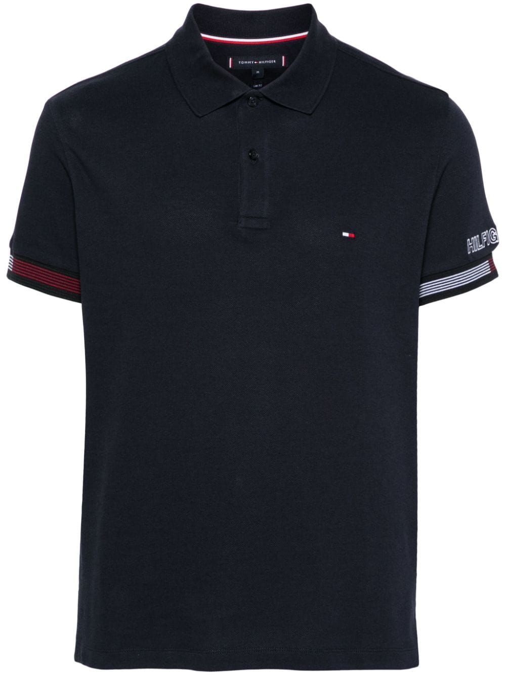 Tommy Hilfiger embroidered-logo piqué polo shirt