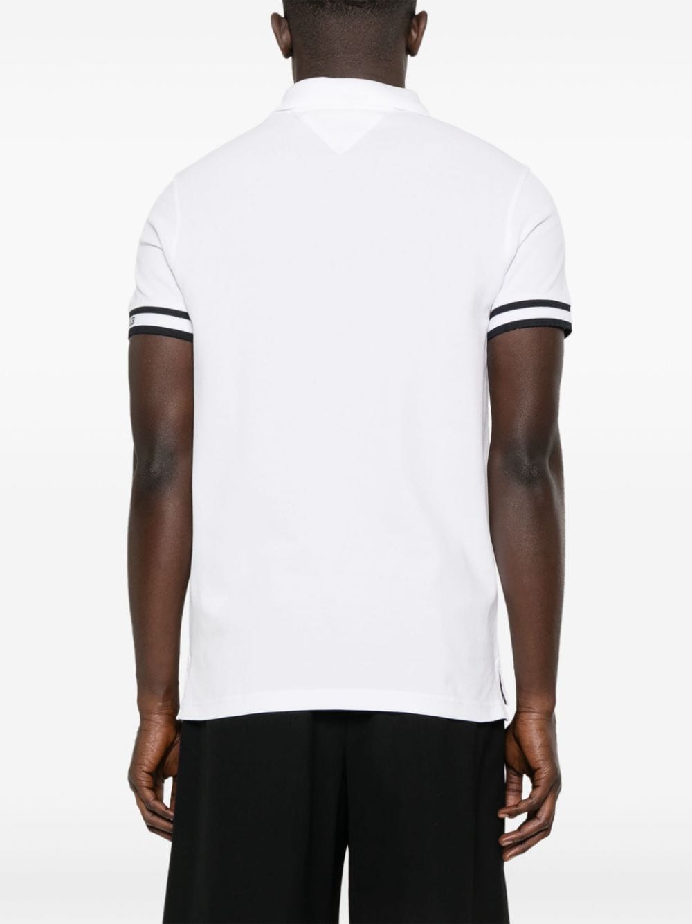 Tommy Hilfiger logo-tape detail cotton polo shirt - Image 4