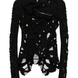 Rick Owens textured biker jacket