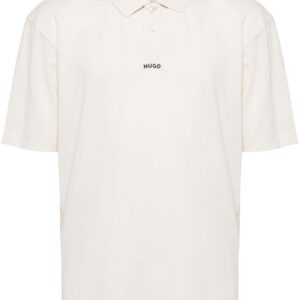 HUGO logo-print cotton polo shirt