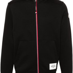 Moncler appliqué-logo zipped hoodie