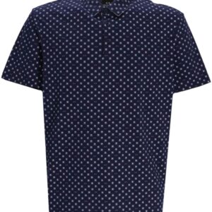 Armani Exchange  geometric-pattern cotton polo shirt
