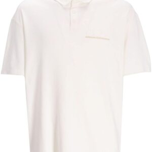 Armani Exchange logo-print cotton polo shirt