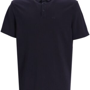 Armani Exchange logo-print cotton polo shirt
