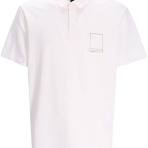 Armani Exchange logo-print cotton polo shirt