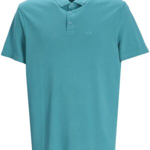 Armani Exchange logo-print cotton polo shirt