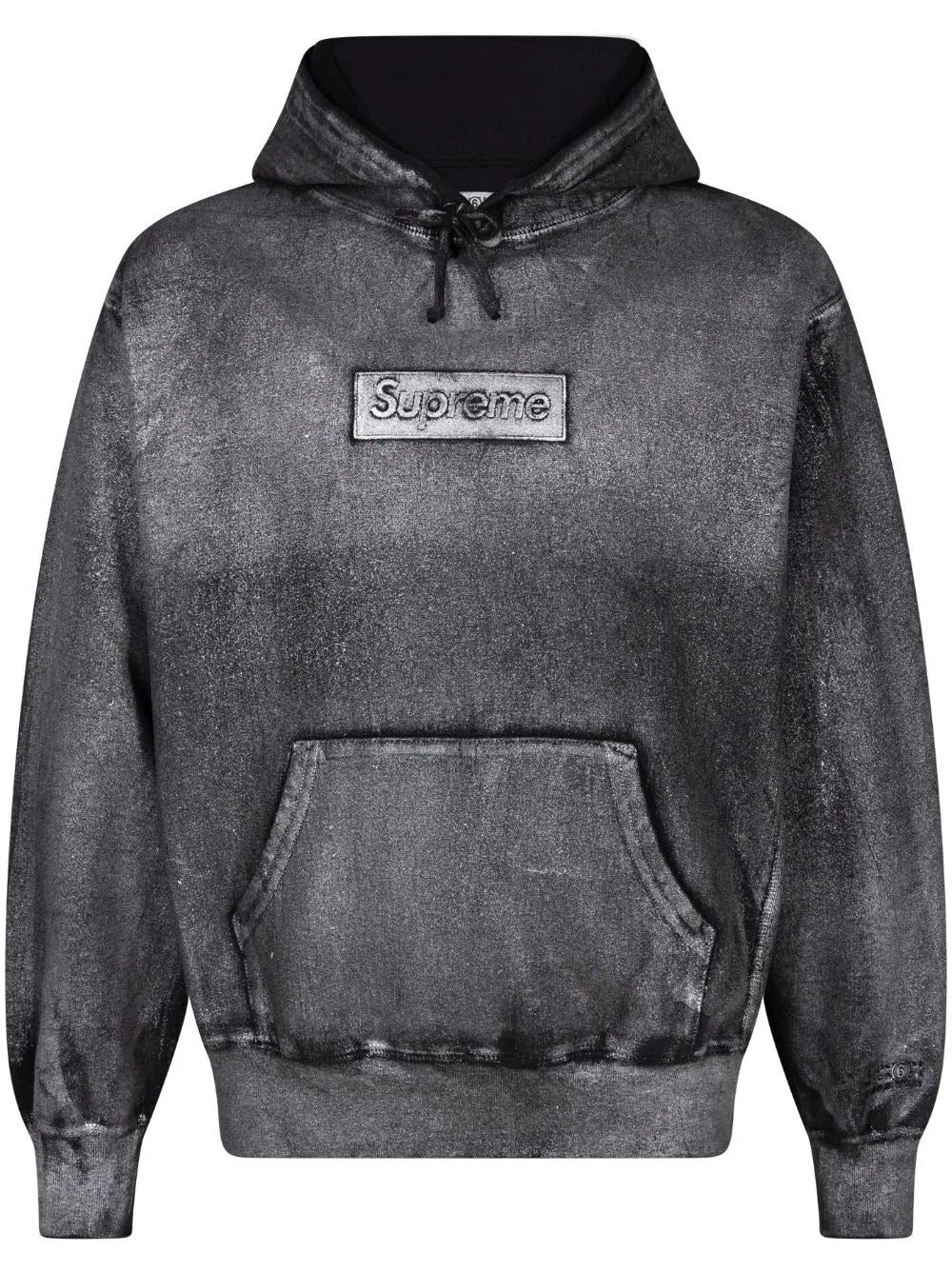 Supreme x MM6 Maison Margiela foil box logo hoodie