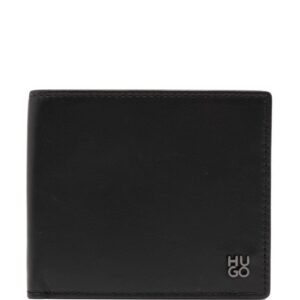 HUGO logo-lettering bi-fold leather wallet
