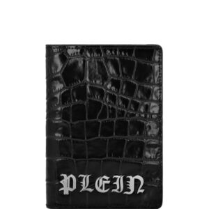 Philipp Plein Gothic Plein crocodile-embossed passport cover