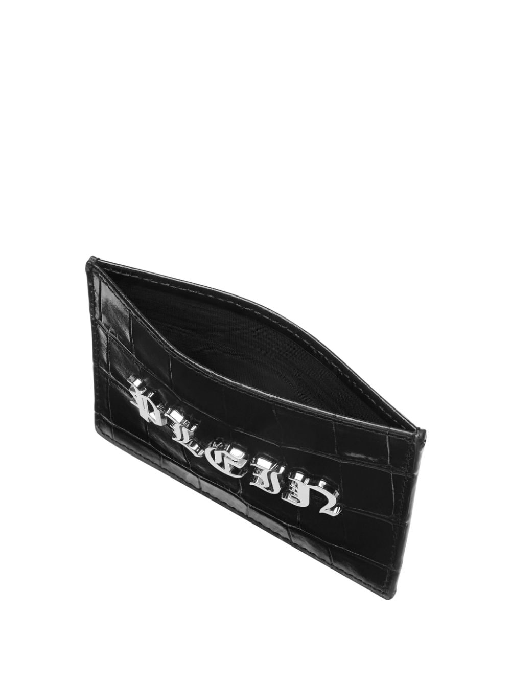 Philipp Plein Gothic Plein crocodile-embossed cardholder - Image 3