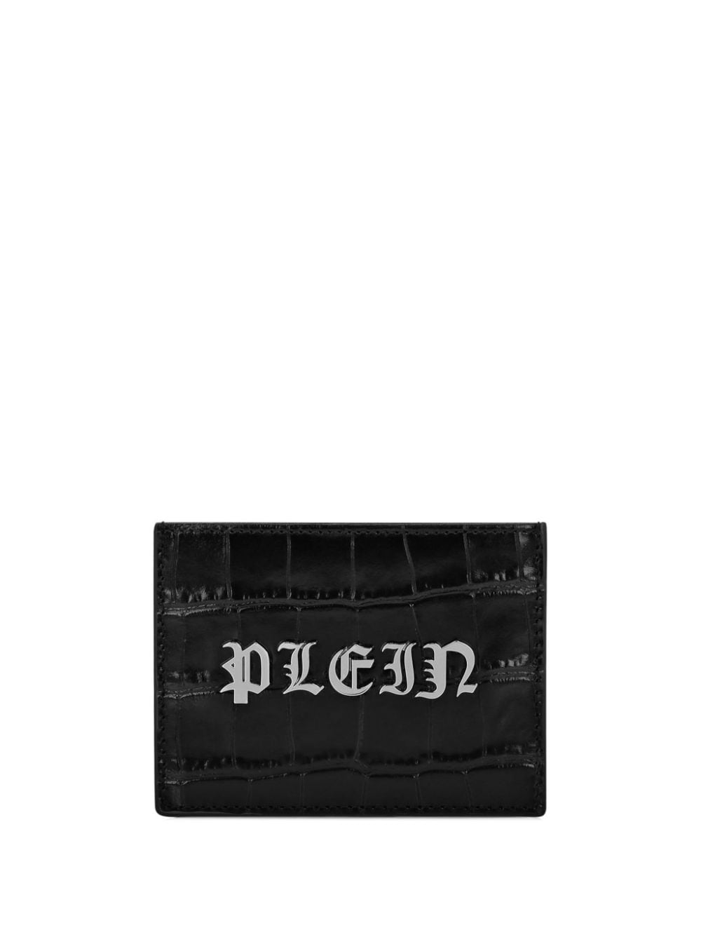 Philipp Plein Gothic Plein crocodile-embossed cardholder
