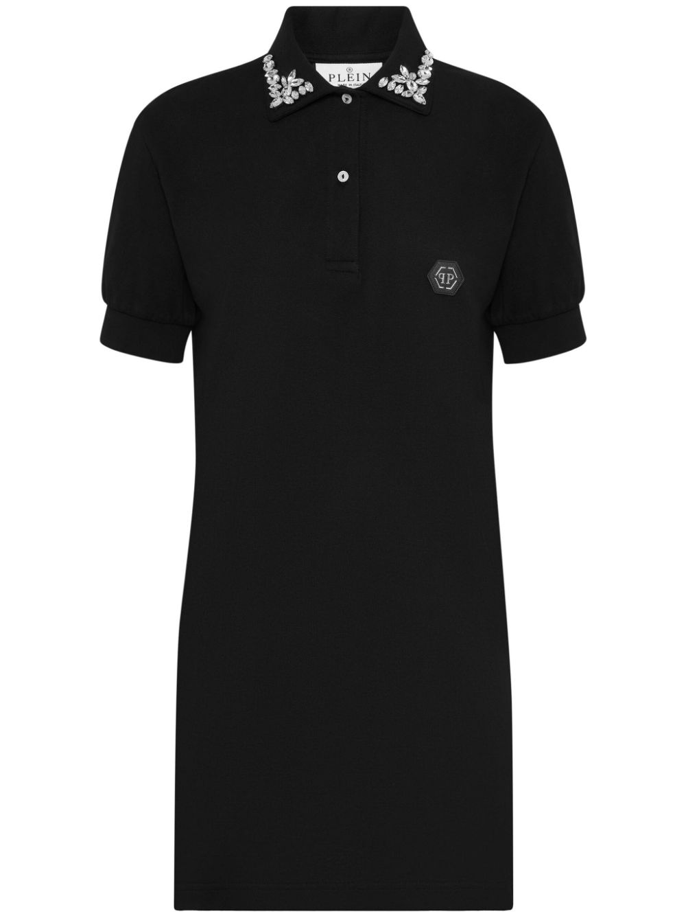 Philipp Plein Gothic Plein polo T-shirt dress