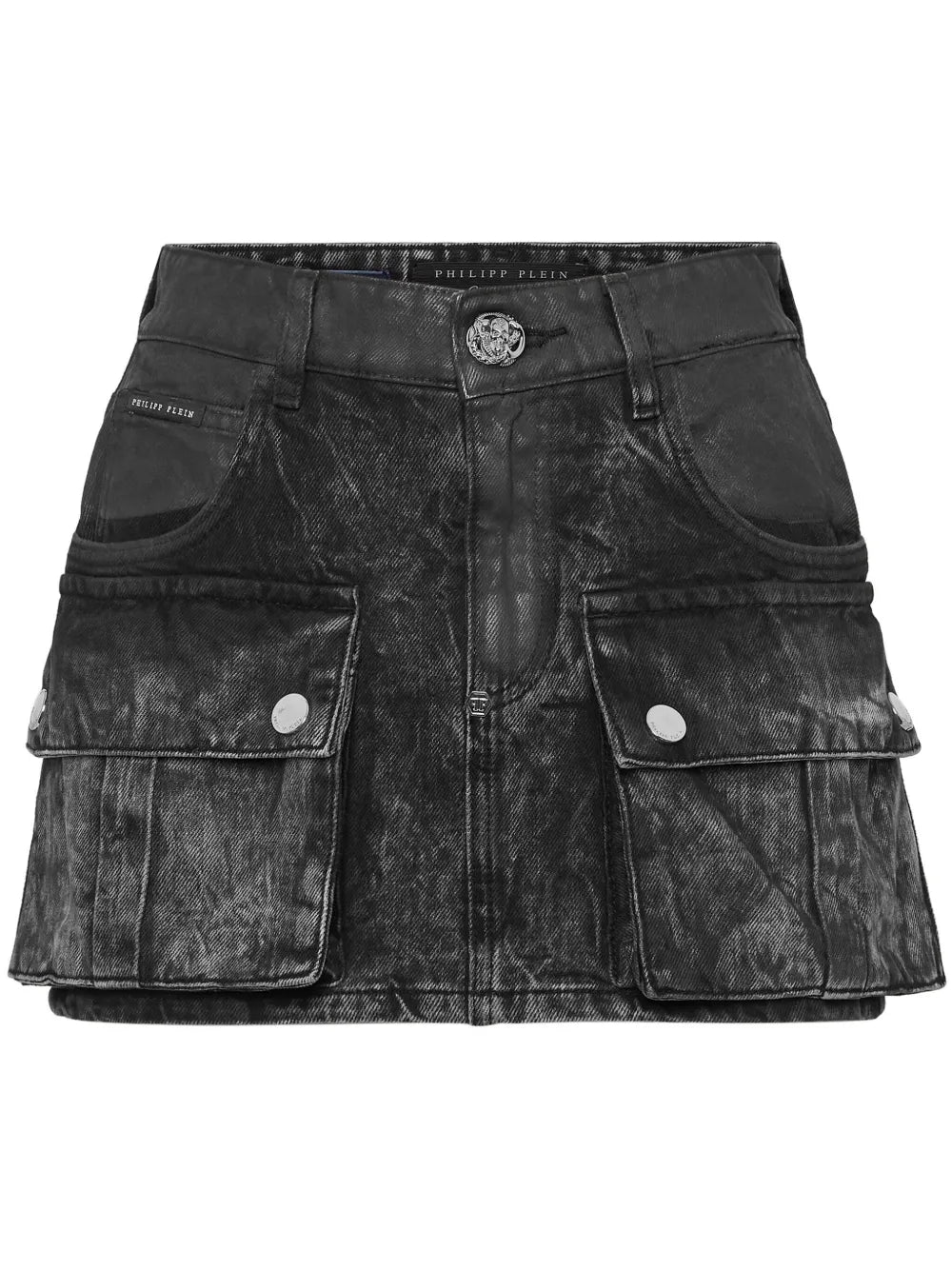 Philipp Plein denim mini skirt