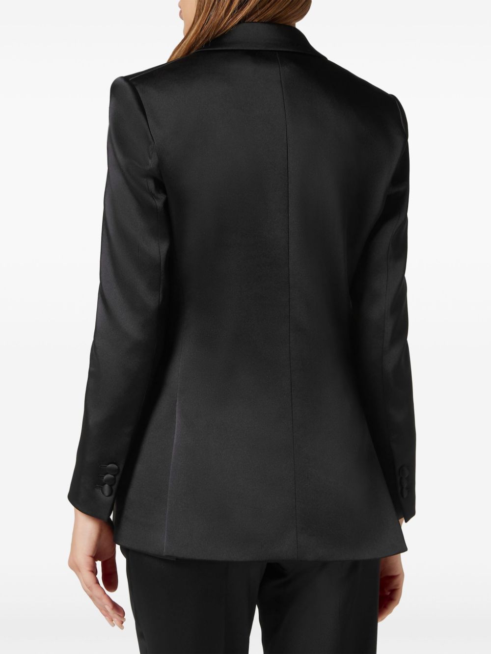 Philipp Plein logo-embellished satin blazer - Image 4