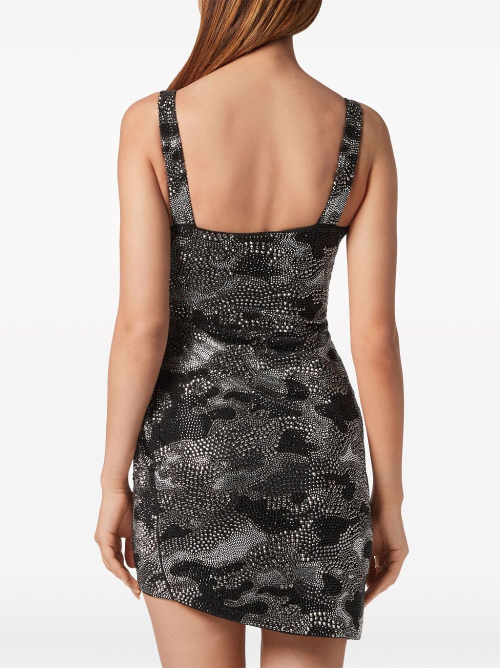 Philipp Plein crystal-embellished ruched minidress - Image 4