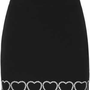 Philipp Plein heart-embellished mini skirt