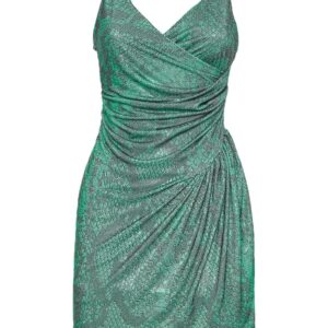 Philipp Plein rhinestone-embellished draped minidress