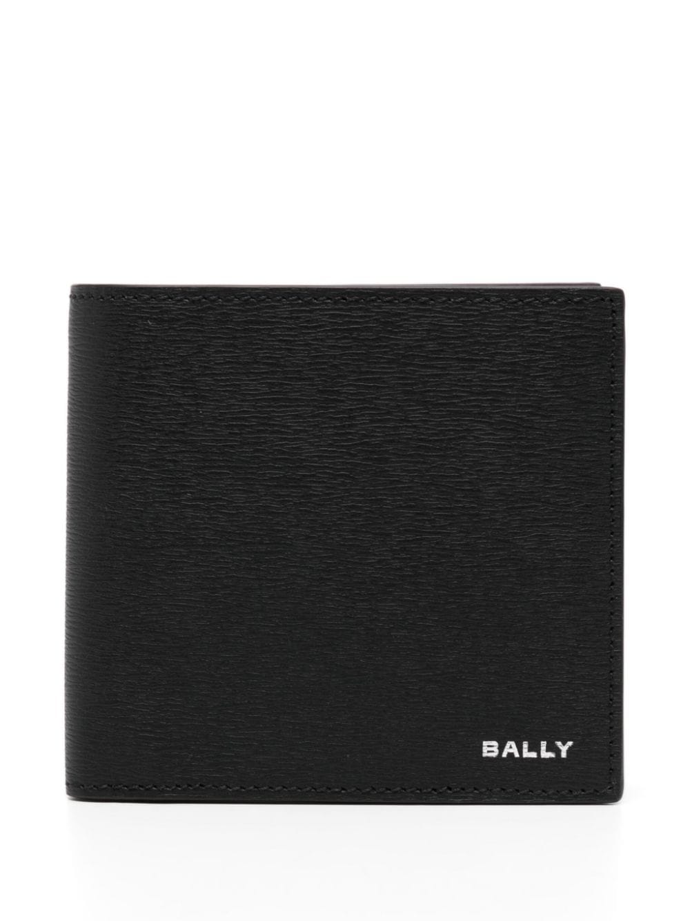 Bally logo-stamp bi-fold leather wallet