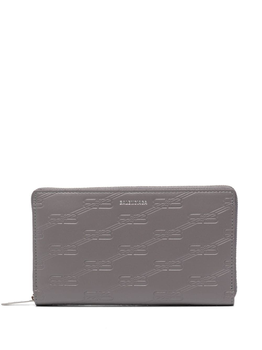 Balenciaga embossed-logo leather wallet