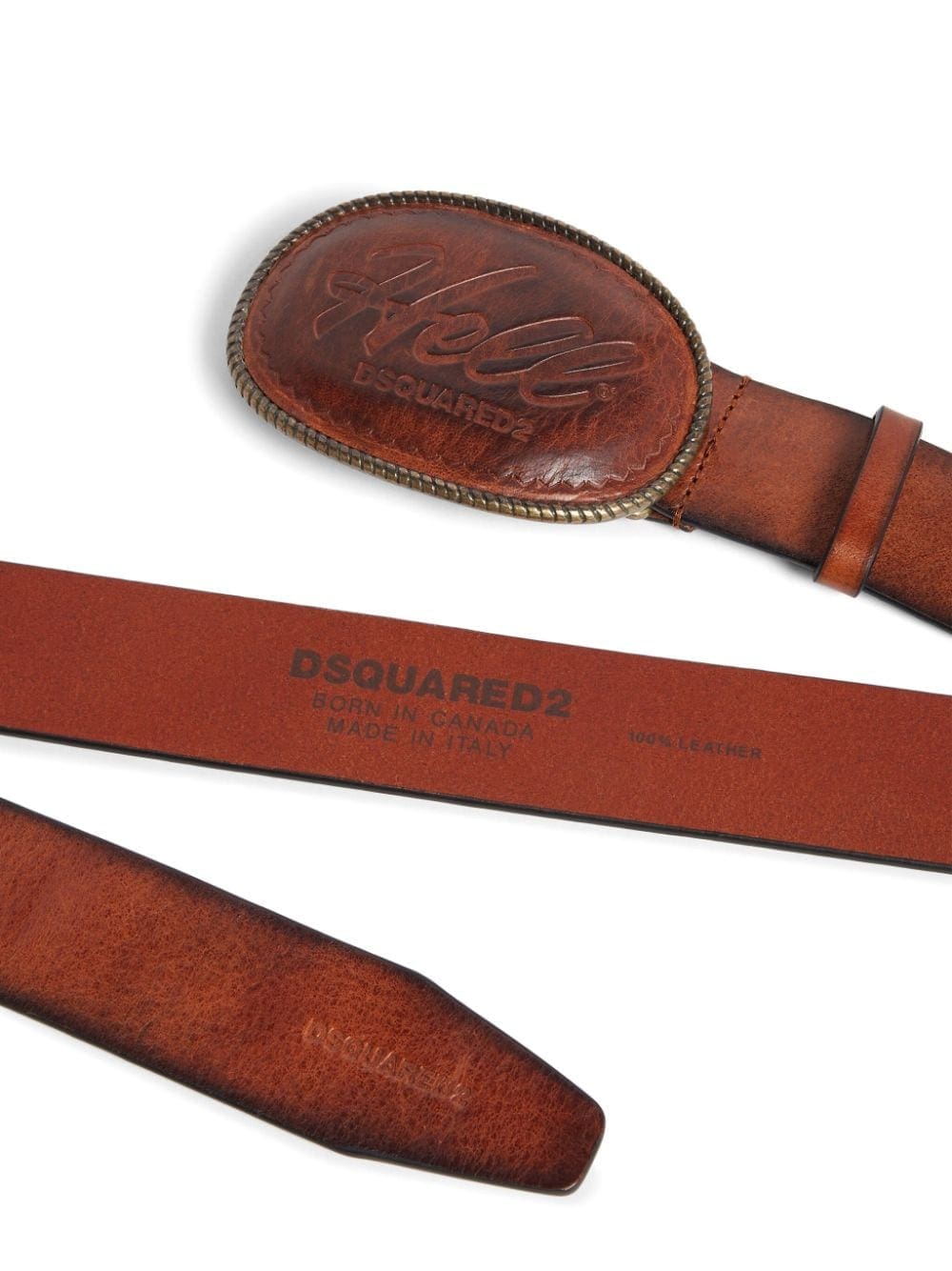 Louis Vuitton logo-engraved buckle leather belt - Image 2