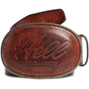 Louis Vuitton logo-engraved buckle leather belt