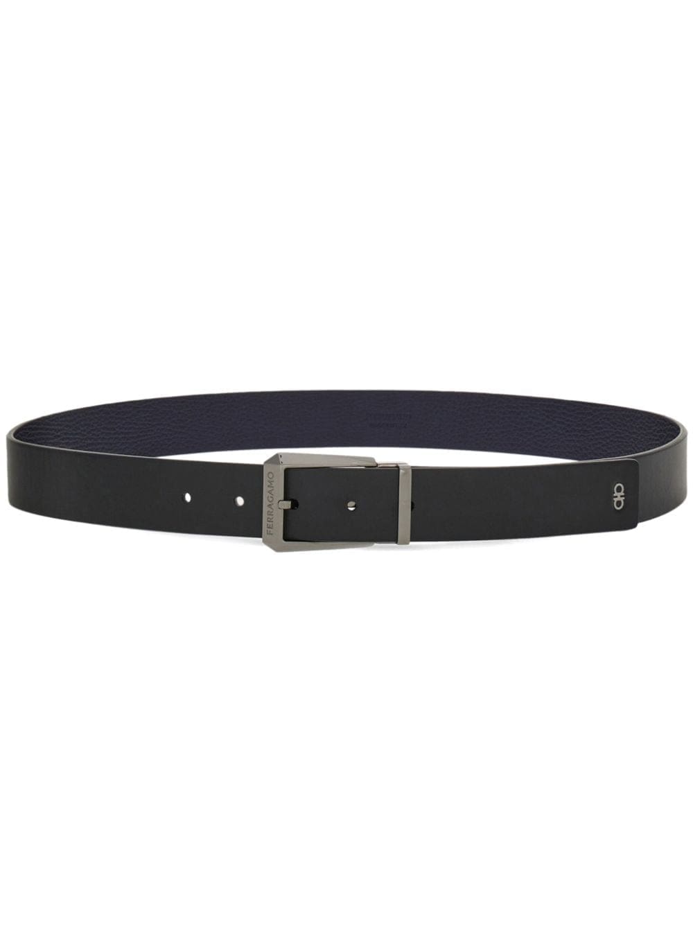 Louis Vuitton logo-engraved reversible leather belt