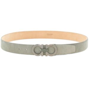 Louis Vuitton Gancini buckle suede belt
