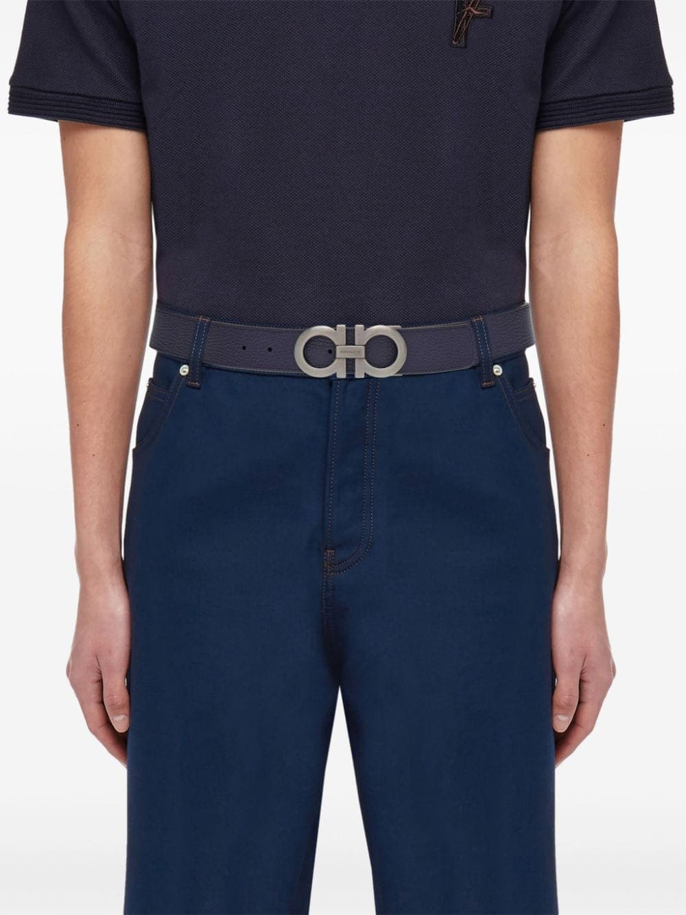 Ferragamo reversible Gancini leather belt - Image 4