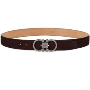 Ferragamo Gancini-buckle leather belt