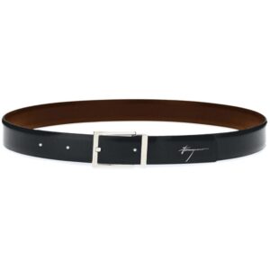 Louis Vuitton logo-engraved-buckle reversible leather belt