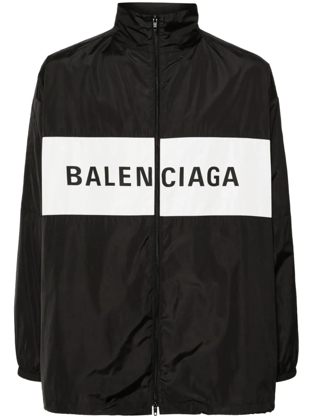 Balenciaga logo-print zip-up windbreaker