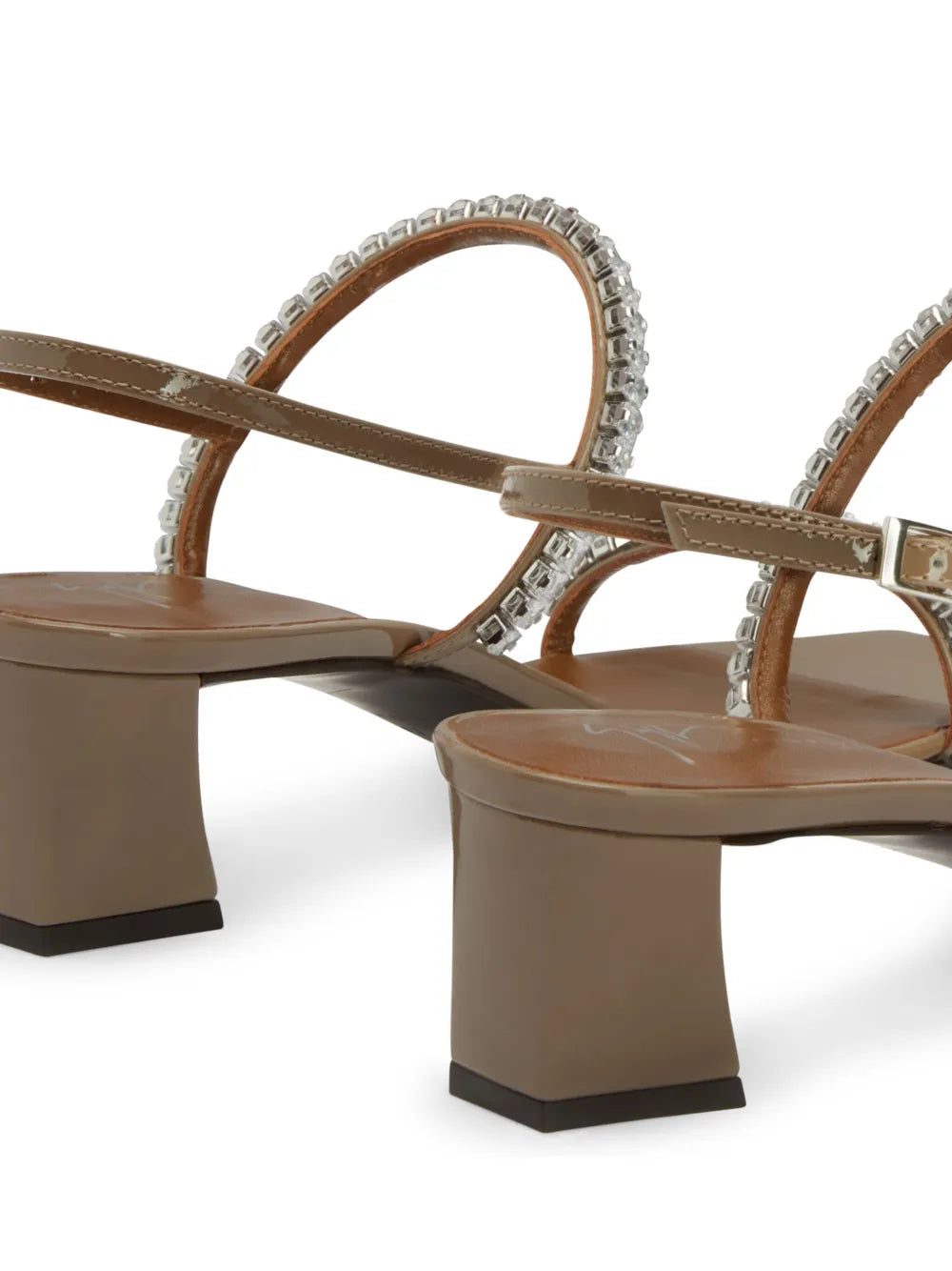 Giuseppe Zanotti 45mm Valentiine Crystal slingback sandals - Image 4