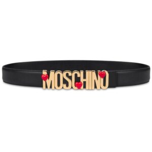 Louis Vuitton logo-buckle heart-motif belt