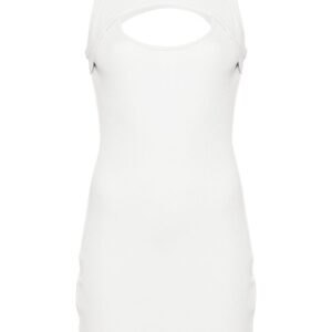 Off-White cut-out ribbed-knit dress