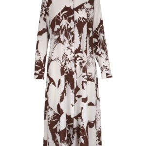 Michael Kors leaf-print silk shirtdress