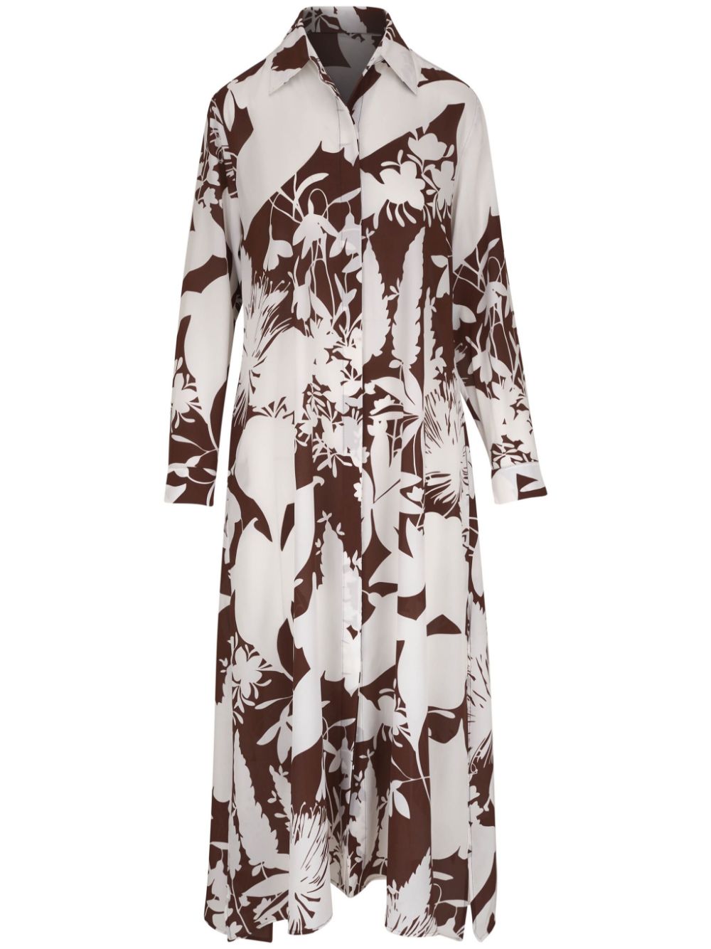 Michael Kors leaf-print silk shirtdress