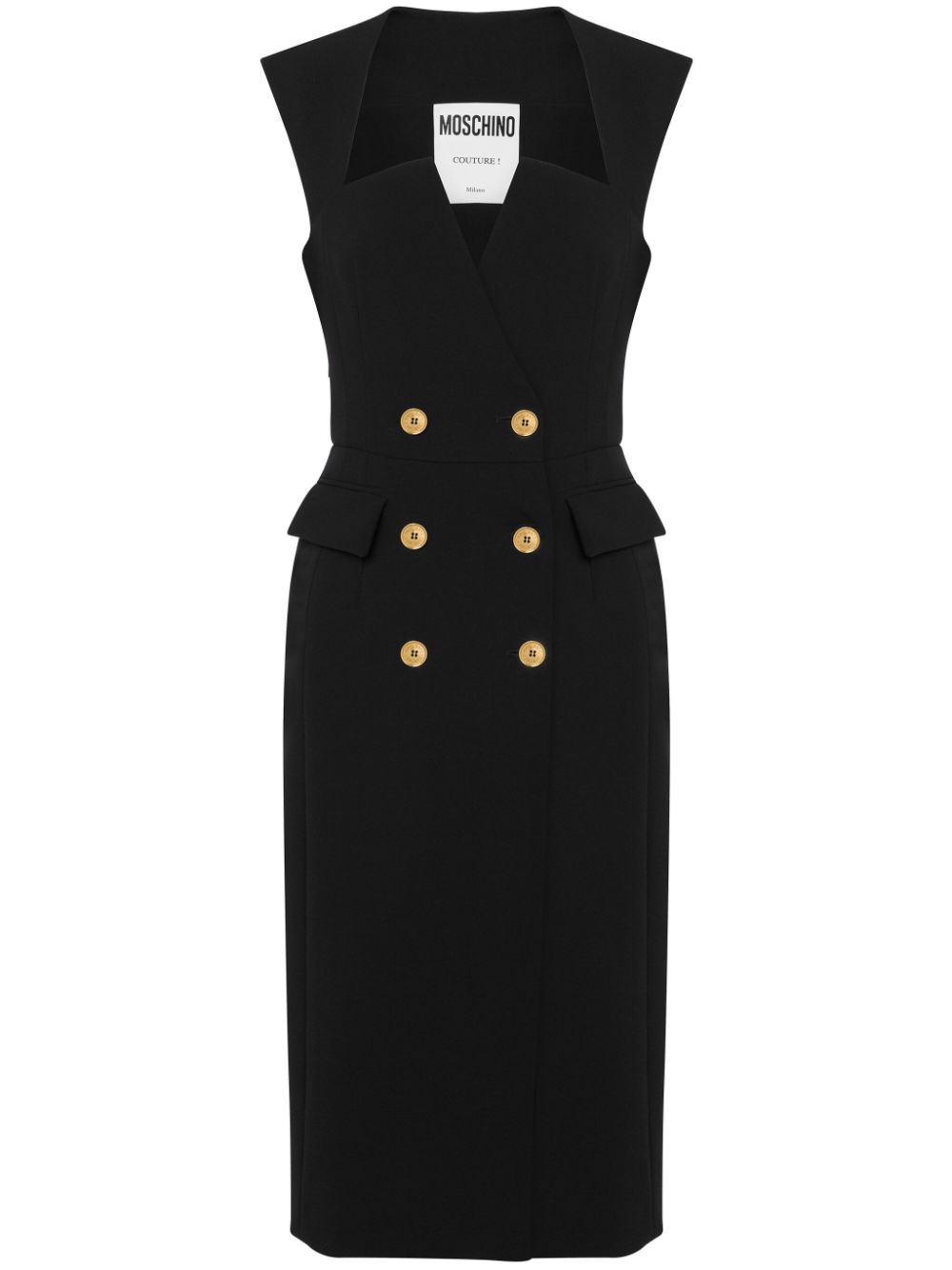 Moschino double-breasted wrap dress