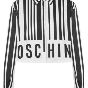 Moschino barcode-print cotton shirt