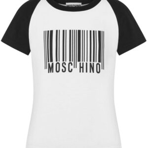 Moschino barcode-print cotton T-shirt