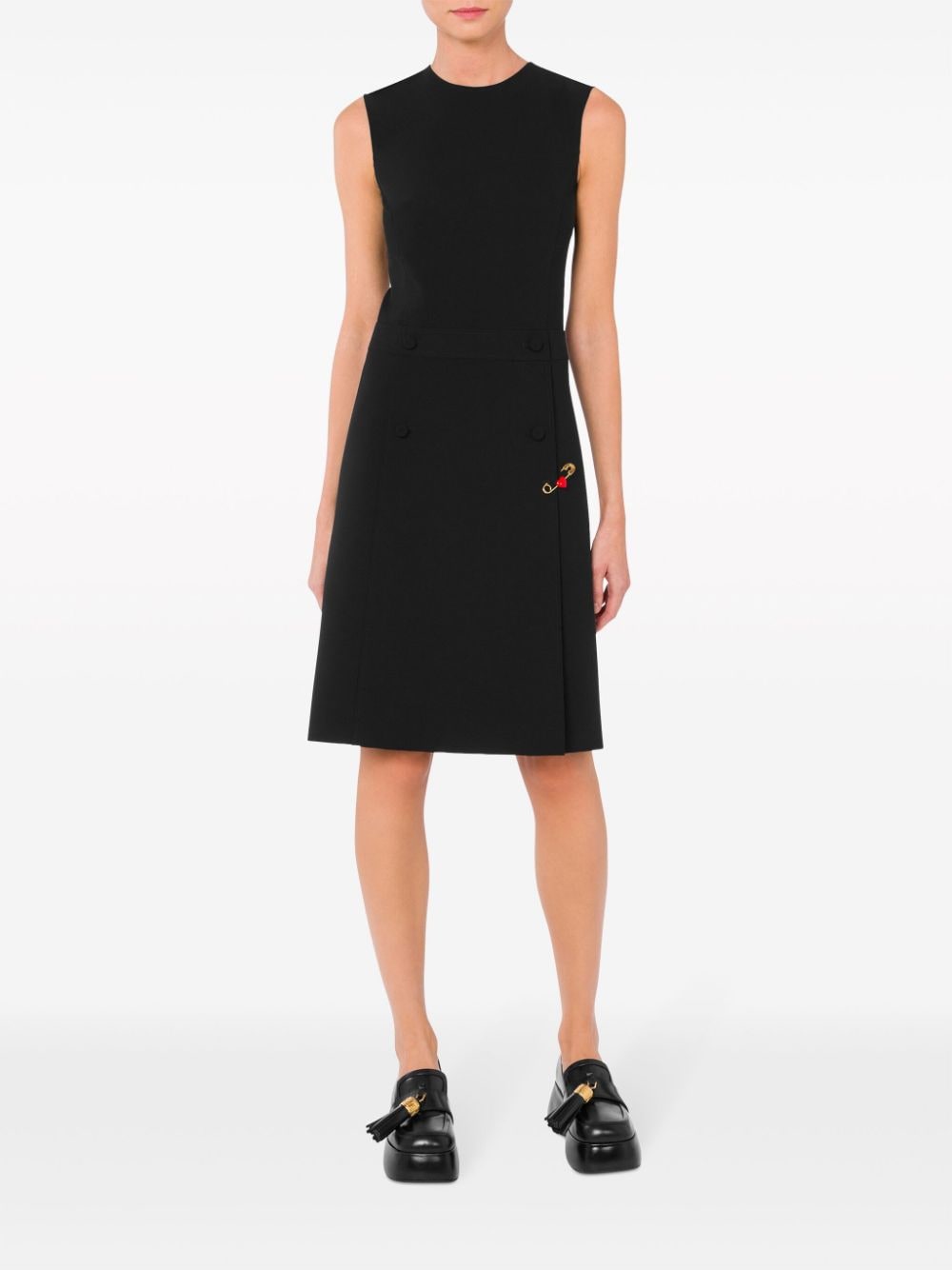 Moschino safety pin-detail sleeveless dress - Image 2