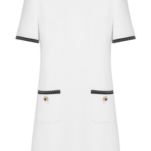 Moschino contrasting-trim knitted minidress