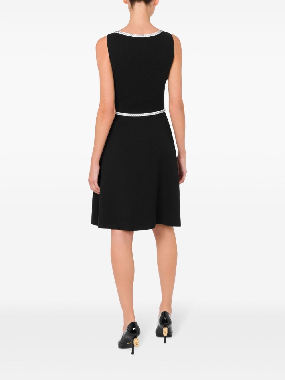 Moschino contrasting-trim scoop-neck dress - Image 3