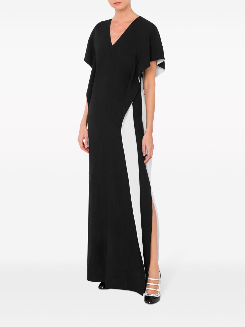 Moschino V-neck two-tone maxi dress - Image 2