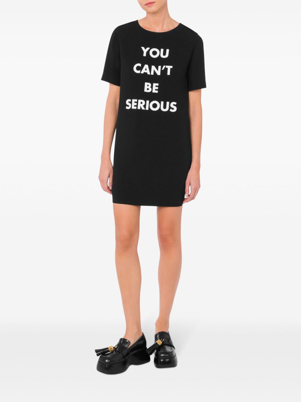 Moschino text-print round-neck dress - Image 2