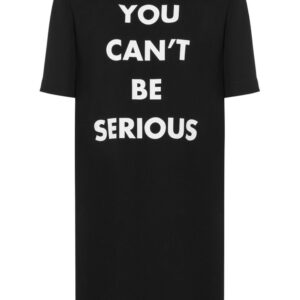 Moschino text-print round-neck dress